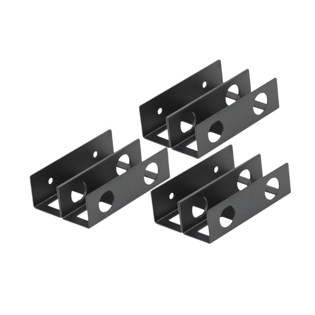 Magideal - 3 Soportes Para Computadora Portátil Debajo Del Escritorio, Fácil Instalación, Almacenamiento De Teclado, Estabilidad Mejorada, Estante De Metal, Sopo