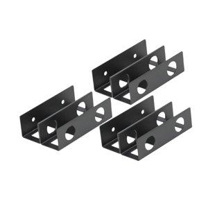 Magideal - 3 Soportes Para Computadora Portátil Debajo Del Escritorio, Fácil Instalación, Almacenamiento De Teclado, Estabilidad Mejorada, Estante De Metal, Sopo