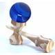 thumbnail image 1 of Kendama de bambú RQN con bola azul translúcida con cuerda extra para niños, adolescentes y adultos, regalo de festivales, 1 of 7