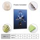 thumbnail image 2 of Lautaro Martínez Cuadro decorativo colgante - Arte de pared - Póster enmarcado - Decoración de pared - Regalos para familia, amigos y aficionados 40*60 cm, 2 of 6