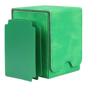 Magideal - Estuche De Cubierta De Cuero, Con Contenedor De Tarjeta Separador Hold De Organización De Tarjetas Caja De Cubierta Para Tarjetas De Juego Tarj , T T