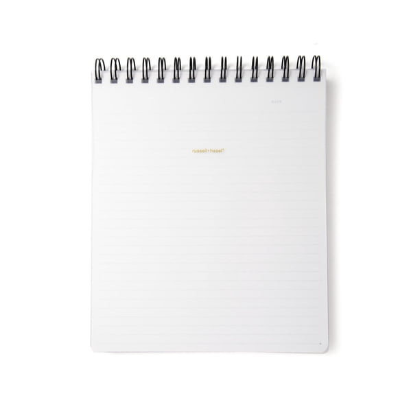 Cuaderno espiral RUSSELL+HAZEL 19 x 23 cm, 196 páginas rayadas