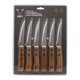 thumbnail image 1 of Cuchillo Premium 6 Piezas Acero Inoxidable - Madera Plateado - Café, 1 of 3