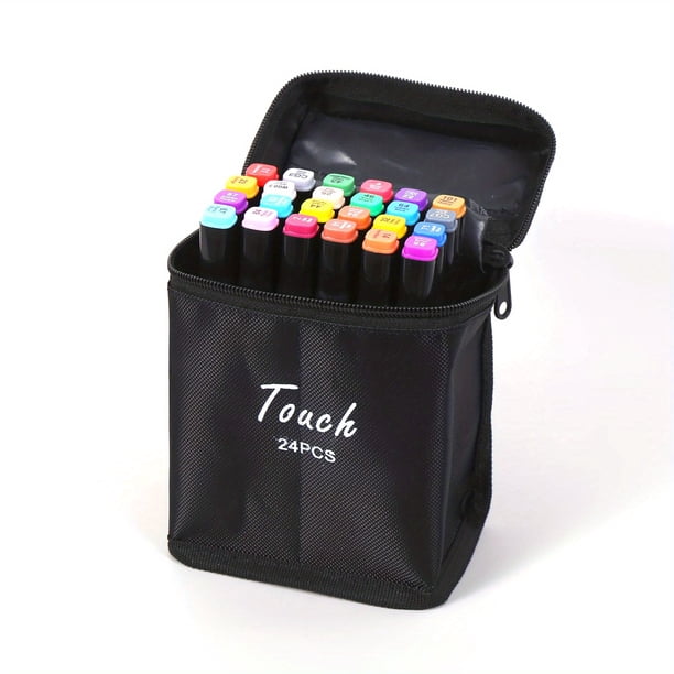 Hot Sales 262/204/168/120/100/80/60/48/36/24/12 Pcs Student Anime Drawing Pen Watercolor Notebook Marker Pen Set, Color Painting Double-ended Marker