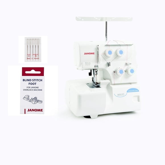 Sobrehiladora Janome 8002D convertible 2/3/4 hilos