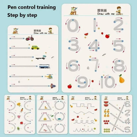Libro De Aprendizaje Trazos Mágicos Montessori