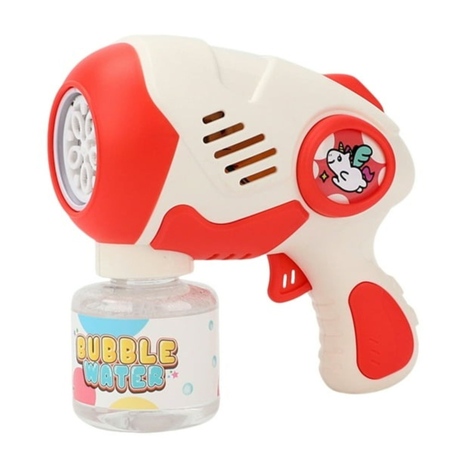 Genérico - Pack X 3 Juguete Lanza Buja Unicornio Rojo