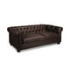 thumbnail image 4 of Sofa Florencia 3 Cuerpos Cuero Colorado Marron, 4 of 6