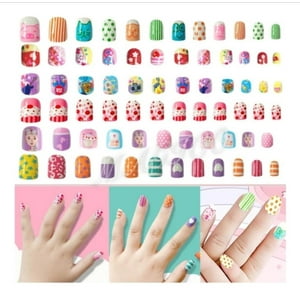 Flamenco - Uñas Postizas De Niñas Set De 24 Uñas