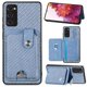 thumbnail image 1 of Funda Billetera Tejida para Samsung Galaxy S20 FE con Soporte y Tarjetero Azul, 1 of 4