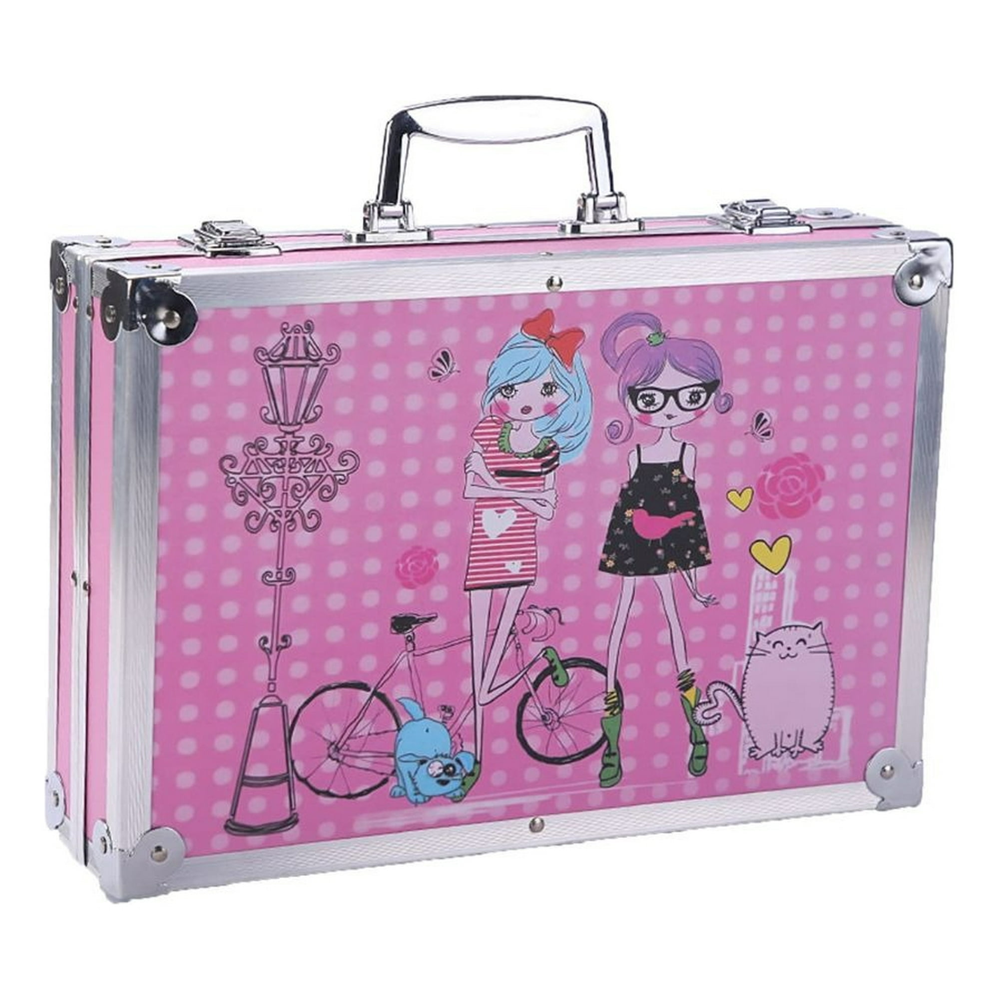 Genérico - Maleta Arte 208 Crayones Arte Acuarela Colores Niñas Lau