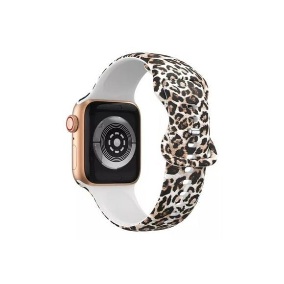 Correa Diseño Compatible Iwatch Apple Watch 42/44/45mm Leopardo