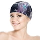 thumbnail image 5 of Kochou Shinobu Gorro de Natación de Licra, Gorro de Baño de Tela Cómoda, Gorro Elástico Antideslizante para Hombres, Mujeres y Niños, 5 of 6