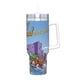 thumbnail image 2 of El Show de Huckleberry Hound Vaso aislado de acero inoxidable con asa, diseño temático, regalo para familia, amigos y fans; incluye pajita y encaja en el portavasos estándar, 40 oz, 2 of 6