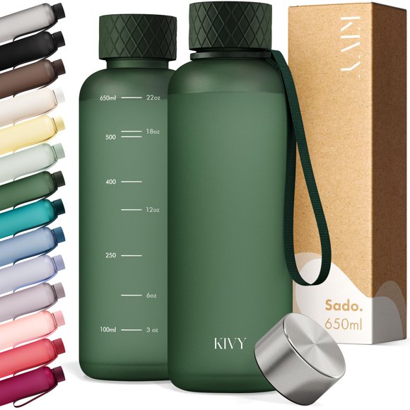 Botella KIVY 650 ml Tritan ligera libre de BPA