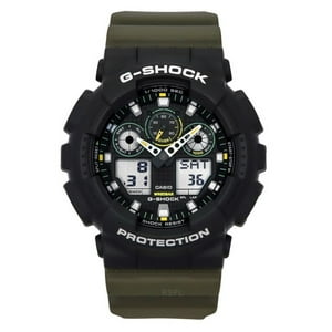 Casio - Reloj Análogo Digital Para Hombre G-Shock Correa De Resina Dial Negro Quartz Ga-100Tu-1A3 200M