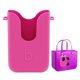 thumbnail image 1 of Soporte para teléfono BestStone Bogg Bag rosa con puerto para gafas de sol, 1 of 7