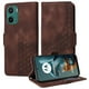 thumbnail image 1 of Carcasa FOXDOCK Motorola Moto E15 de cuero PU, diseño acolchado clásico, protección contra caídas y rayones, 1 of 5