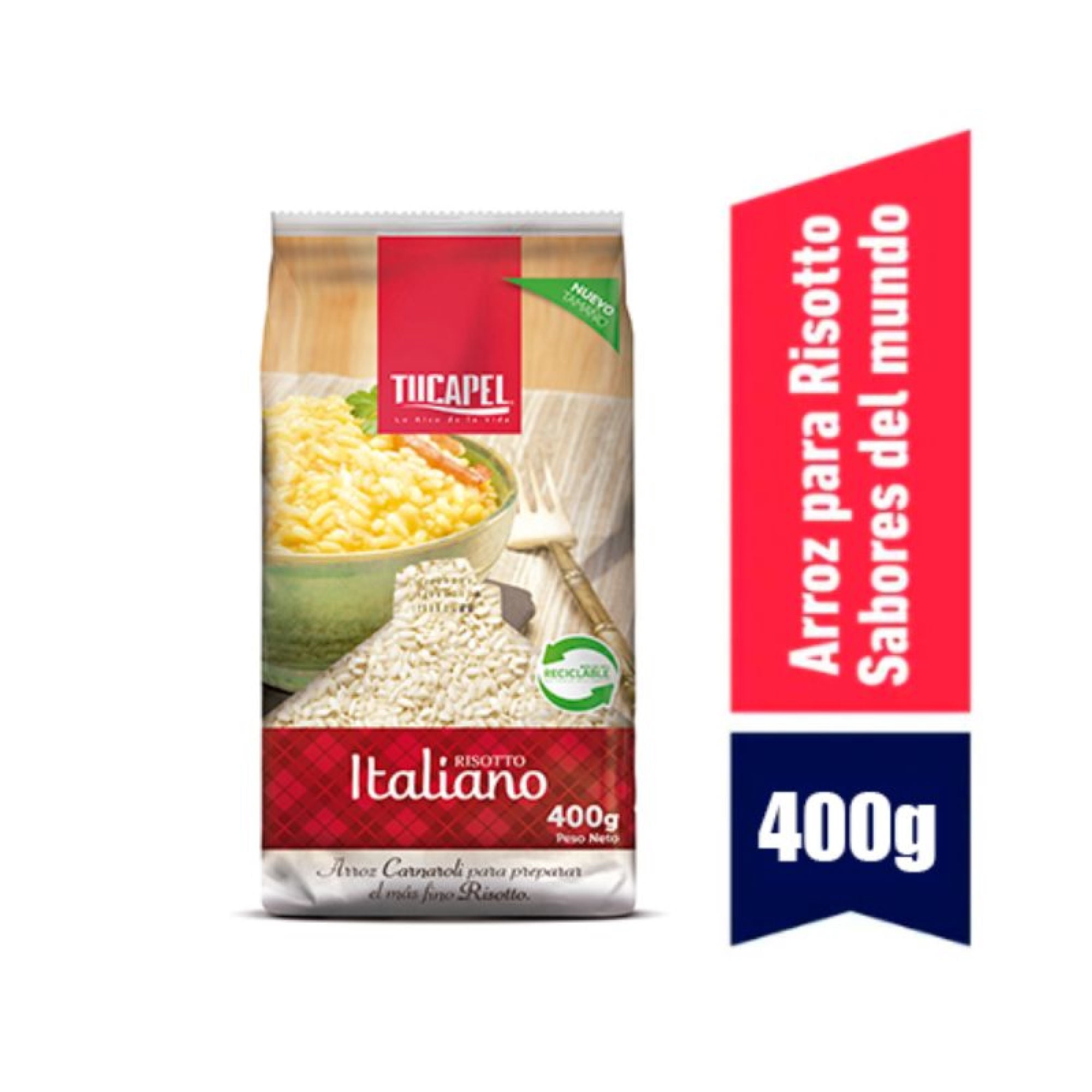 Arroz Grado 1 Risotto Italiano Bolsa 400 g Tucapel