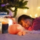 thumbnail image 2 of Lámpara de calabaza | Lámpara de escritorio con forma de calabaza de 500 mAh, batería recargable, carga USB, ideal para habitación infantil, decoración del hogar, guardería y habitación infantil., 2 of 7