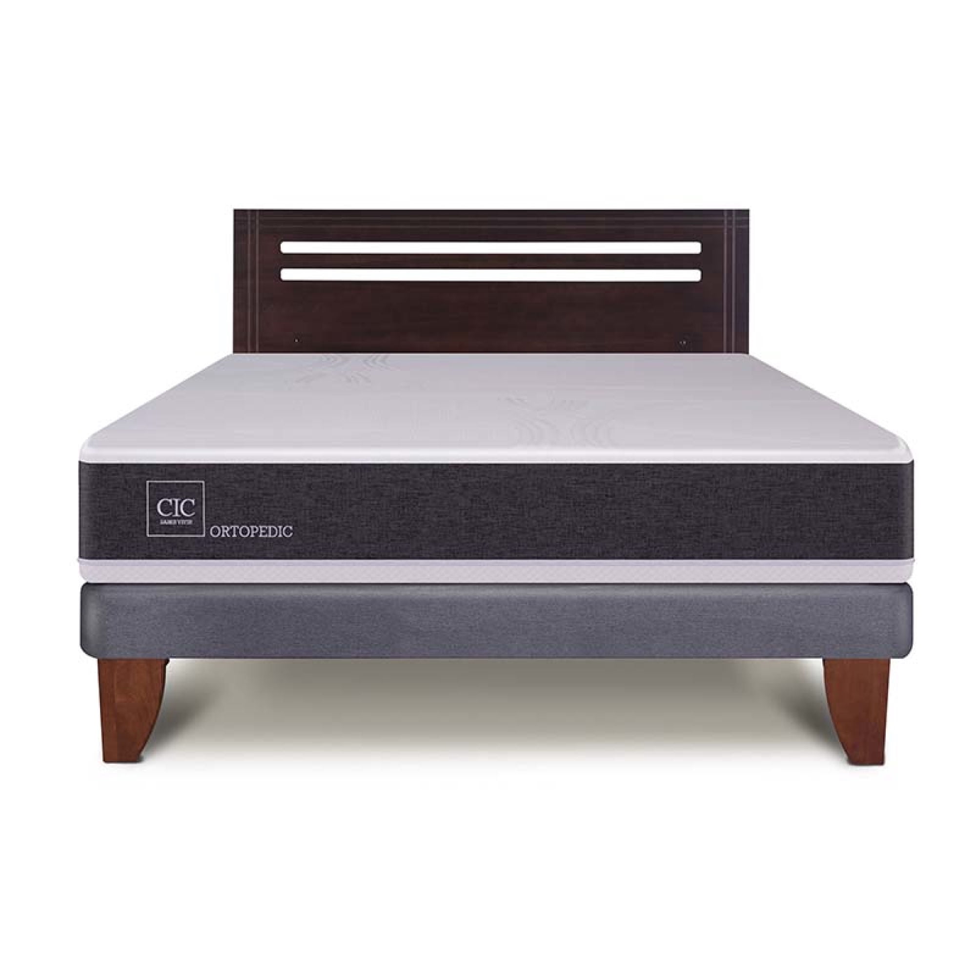 Cama Europea Europea New Ortopedic 2P Bn Respaldo New 2 Plaza Base Normal