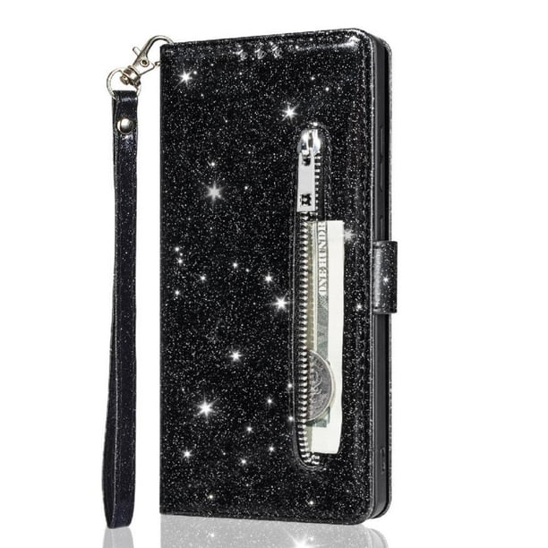 Funda para FOXDOCK Elegante funda Samsung Galaxy A26 Glitter con cremallera-Ideal para el uso diario