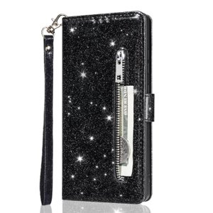 Funda Para Foxdock Elegante Funda Samsung Galaxy A26 Glitter Con Cremallera-Ideal Para El Uso Diario