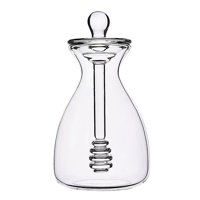 Magideal - Recipiente De Cristal Para Miel, Accesorios De Cocina, Líquidos, Miel, Aperitivos, Especias, Contenedor De Almacenamiento De Miel, Colmena De Cristal
