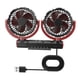 thumbnail image 2 of Ventilador De Coche, Ventilador De Refrigeración Portátil De Doble Cabezal De 3 Velocidades Para Vehículo SUV, 2 of 5