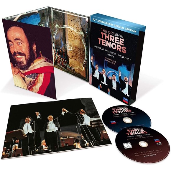 CD/DVD Verve Los Tres Tenores – 30.º Aniversario