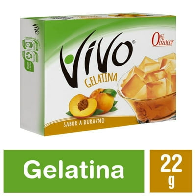 Gelatina Durazno 22 G Vivo