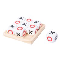 Magideal - Juego De Mesa Tic Tac Toe, Juego De Mesa De Centro, Familia, Niños, Juego De Rompecabezas, Diversión, Números Y Cruces Hechos A Mano Para Niños Y Adul