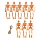 thumbnail image 2 of 8 Minifiguras De Esqueletos Para Fiestas De Halloween En Casa Embrujada, Figuras De Halloween De Color Naranja, 2 of 3