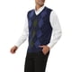 thumbnail image 4 of INSPIRE CHIC Chalecos para Hombre Argyle Tejido Ajustado Sin Mangas Contraste de Color Chaleco Pullover L Azul Marino, 4 of 6