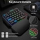 thumbnail image 3 of Combo de Teclado y Mouse para Juegos MFTEK RGB con Cable USB, 3 of 7