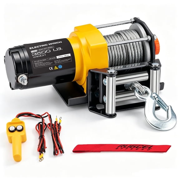 Cabrestante eléctrico RUGCEL 1588 kg para ATV/UTV