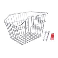 Magideal - Cesta Trasera Para Bicicleta, Estante De Carga Para Bicicleta, Portador De Fácil Instalación, Cesta Resistente Para Ciclismo Con Reflector Para Bicicl