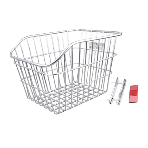 Magideal - Cesta Trasera Para Bicicleta, Estante De Carga Para Bicicleta, Portador De Fácil Instalación, Cesta Resistente Para Ciclismo Con Reflector Para Bicicl