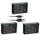 thumbnail image 1 of Batería Kastar LP-E17H Pro Pack de 3 con Cable Tipo‑C, 1 of 5