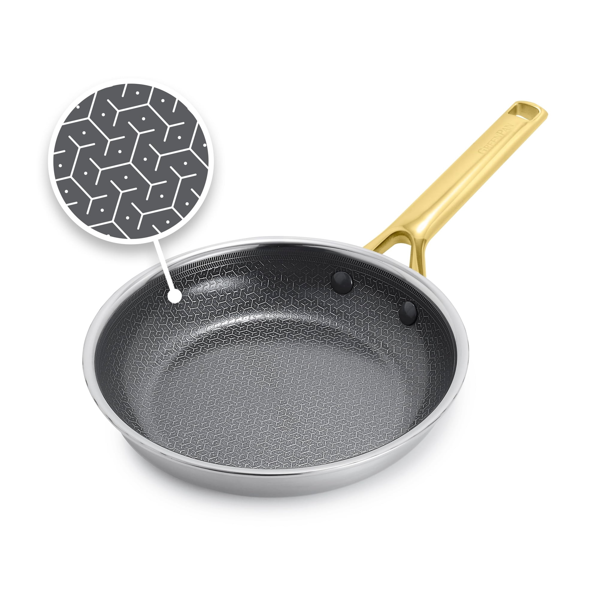 Sartén Greenpan Hybrid De Acero Inoxidable Antiadherente De 20 Cm