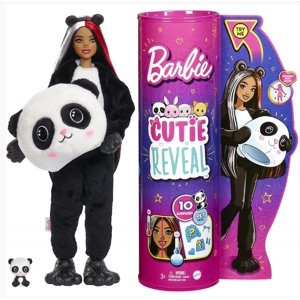 Mattel - Barbie Muñeca Cutie Reveal C/10 Sorpresas Panda