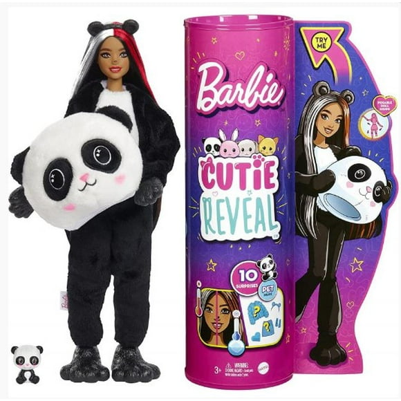 Barbie Muñeca Cutie Reveal C/10 Sorpresas Panda