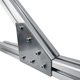 thumbnail image 3 of Escuadra metálica 45° para perfil estructural 45 acabado mate (2 piezas), 3 of 4