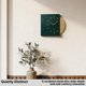 thumbnail image 2 of Reloj de pared Driini verde y dorado 36x30x4 cm con batería, 2 of 6