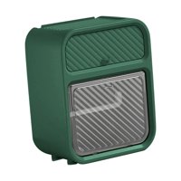 Bothyi - Caja De Almacenamiento De Pañuelos, Organizador De Baño De Doble Capa Para Cocina, Hogar, Baño, Verde Oscuro