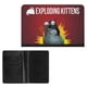 thumbnail image 2 of Exploding Kittens Porta Pasaporte y Cartera de Viaje Premium de Cuero PU, Funda de Pasaporte Bloqueo RFID con Ranuras para Tarjetas de Crédito, Estuche para Libro de Pasaporte para Familia 10cm × 15cm, 2 of 6
