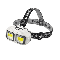 Genérico - Linterna Frontal Minero Led Roja Y Blanca