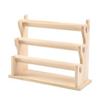 Ioensy - Organizador De Exhibición De Cuerdas Para El Cabello, Soporte De Almacenamiento Para Exhibición De Brazaletes Para Diademas, Tienda De 3 Niveles