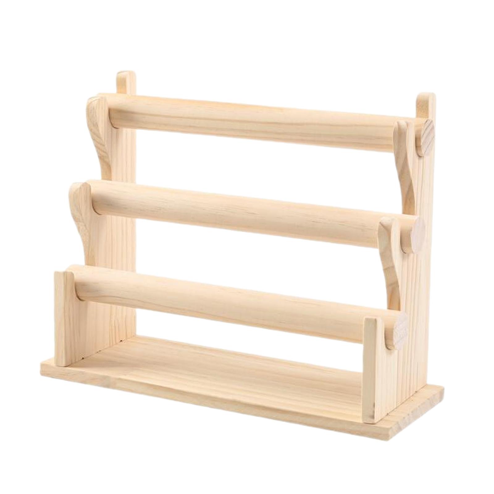 Ioensy - Organizador De Exhibición De Cuerdas Para El Cabello, Soporte De Almacenamiento Para Exhibición De Brazaletes Para Diademas, Tienda De 3 Niveles