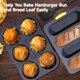 thumbnail image 2 of Set para hornear Sartén de silicona para baguette y bollos de hamburguesa OMISTAR, 2 of 6
